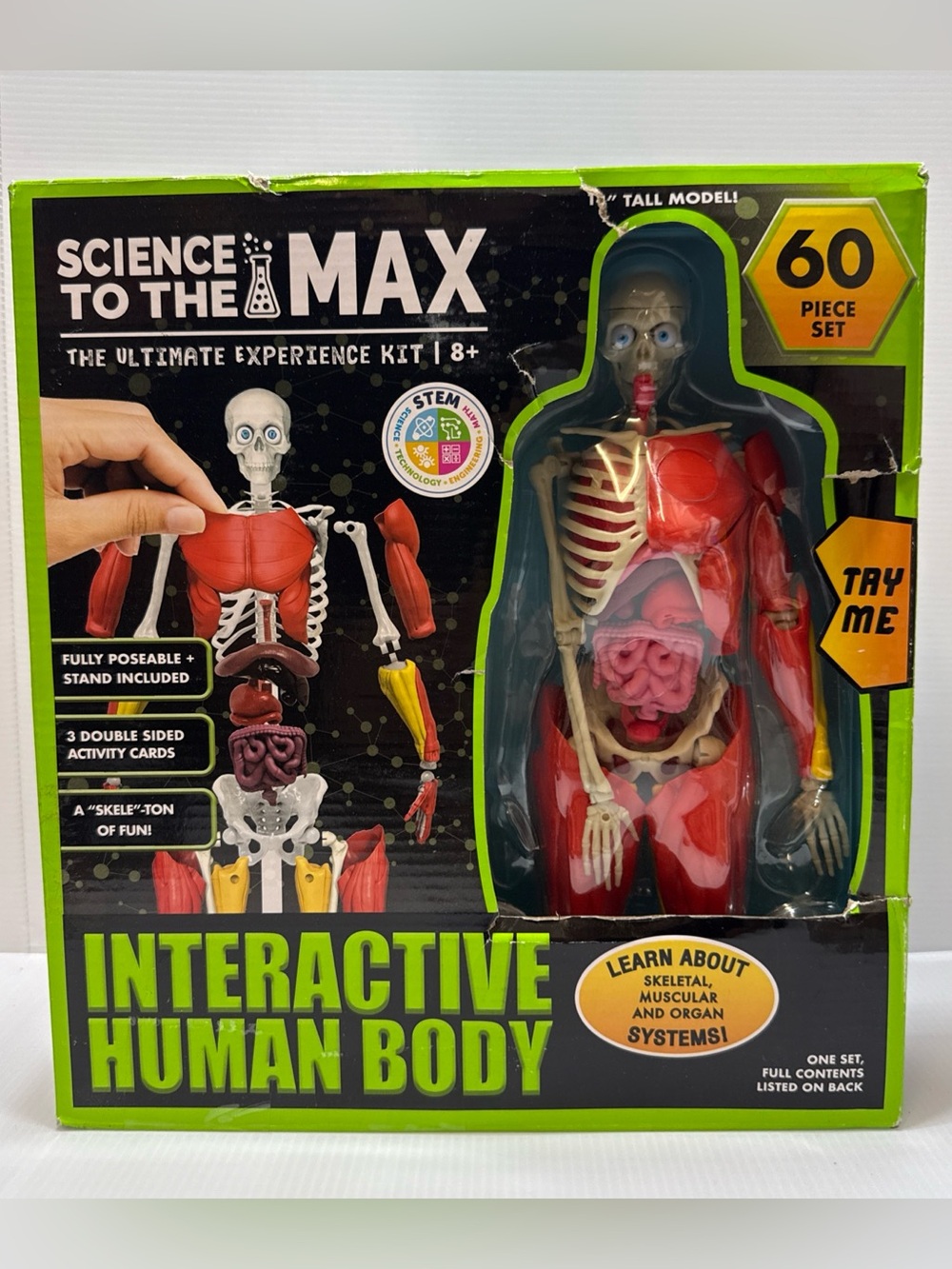 Science To The Max Interactive Human Body 60 Piece Set Brand New! Sealed!